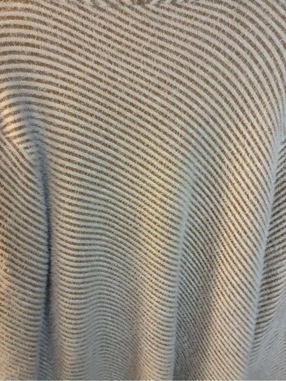Cyrus Light Cream Open-Front Ribbed Cardigan - Picture 4 of 5